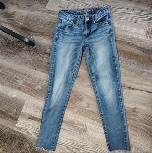 American Eagle Outfitters Blue Super Stretch Jeans